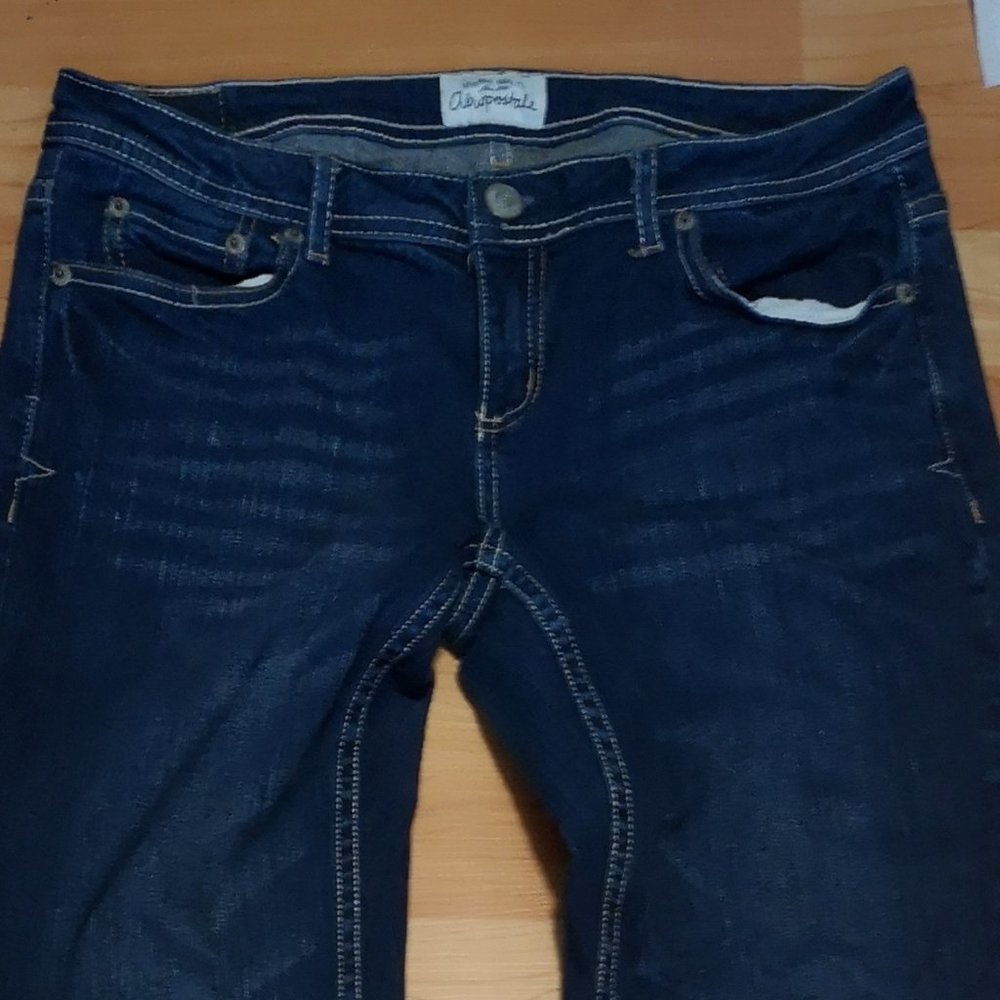 Aeropostale Chelsea bootcut curvy 7/8 Long dark blue jeans